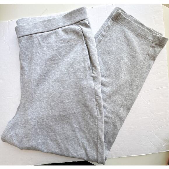 Eileen Fisher Slouch Ankle Cozy Grey Stretch Lounge Pants Large USA Made - Picture 14 of 14